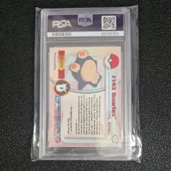 POKEMON PSA 10 SNORLAX #143 POKEMON T.V. TOPPS ANNIMATION SERIES 3 ENGL POP 23🌍 - Image 2