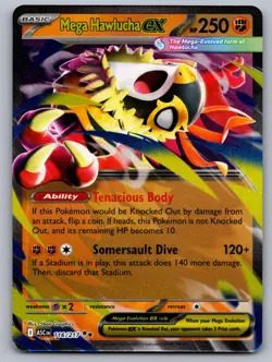 Mega Hawlucha ex 116/217 Double Rare ME: Ascended Heroes Pokemon Near Mint - Image 1