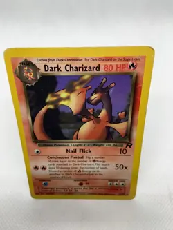 Dark Charizard Non-Holo Rare 21/82 Team Rocket Vintage Pokemon - Image 3