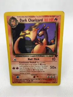 Dark Charizard Non-Holo Rare 21/82 Team Rocket Vintage Pokemon - Image 4