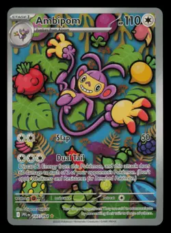 Ambipom 107/094 Illustration Rare Phantasmal Flames Pokemon Near Mint - Image 1