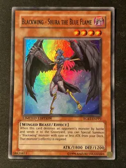 Blackwing - Shura the Blue Flame - RGBT-ENPP2 - NM/M Super Rare Yugioh - Image 1