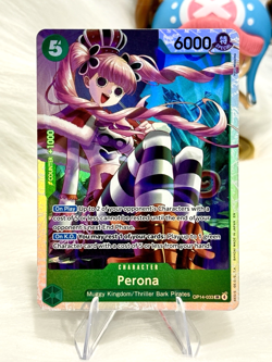 One Piece TCG Perona OP14-033 SR Super Rare THE AZURE SEA'S SEVEN - Image 1