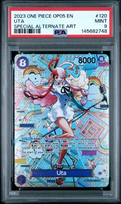 PSA 9 Uta OP02-120 Op05 awakening The New Era Special Alternate Art SP ONE PIECE - Image 1
