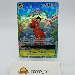 OP07-109 Egghead Luffy Treasure Rare TR SR Alt Art One Piece Card TCG English - Image 1