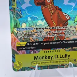 OP07-109 Egghead Luffy Treasure Rare TR SR Alt Art One Piece Card TCG English - Image 4