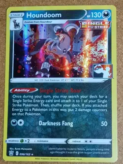 Houndoom 096/163 Rare Prize Pack Series Cards Pokemon Holo Lightly Played - Image 1
