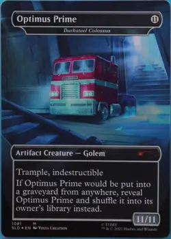 Optimus Prime Darksteel Colossus (Secret Lair Promo) FOIL NM (513634) ABUGames - Image 2