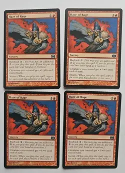 4x Mtg 💥💥 Haze of Rage 💥💥 Future Sight Regular MT/NM Magic The Gathering - Image 1