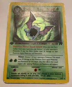 Dark Golbat 7/82 (1st Edition Stamp) Holo Team Rocket Pokemon 2000 - Image 5