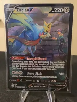 Zacian V TG21/TG30 Astral Radiance Trainer Gallery Pokemon LP - Image 1