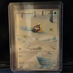 Pokemon TCG Snorunt 188/182 SV04 Paradox Rift Illustration Rare Holo English - Image 1