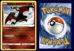 Radiant Charizard 020/159 Radiant Rare Crown Zenith Pokemon Near Mint - Image 1