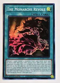 Yugioh The Monarchs Revolt Duelist's Advance 1st Edition - Image 1