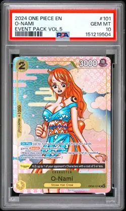 2024 One Piece Event Pack Vol.5 #101 O-Nami PSA 10 - Image 1