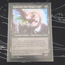FFVII Sephiroth Fabled SOLDIER & One-Winged Angel M0115 MTG Legendary Creature - Image 2