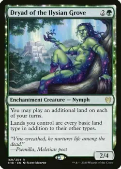 MTG FOIL Dryad of the Ilysian Grove Theros Beyond Death 169/254 NM - Image 1