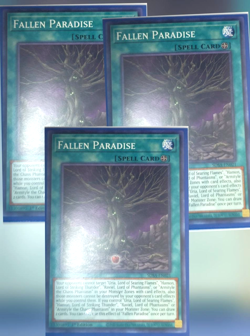 3 Pack of Yugioh Fallen Paradise SDSA-EN021 Trading Card Game - Image 1