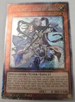 Yugioh! SAGE WITH EYES OF BLUE Platinum Secret Rare RA04-EN266 NM - Image 1