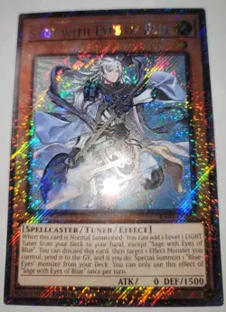 Yugioh! SAGE WITH EYES OF BLUE Platinum Secret Rare RA04-EN266 NM - Image 2
