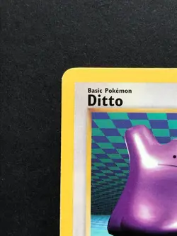 Ditto 18/62 Fossil Rare - Vintage Pokemon Card WOTC 1999 - Played #4 - Image 2