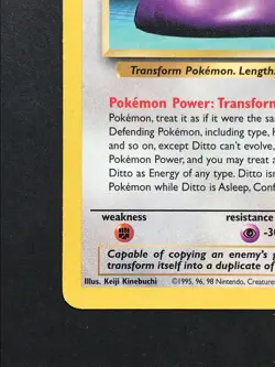 Ditto 18/62 Fossil Rare - Vintage Pokemon Card WOTC 1999 - Played #4 - Image 5