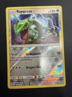 Pokemon - Rayquaza 106/145 Reverse Holo Rare - Sun & Moon Guardians Rising - Image 1