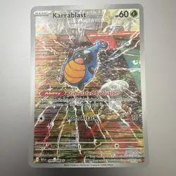 Pokemon TCG Karrablast 094/086 Illustration Rare Holo Black Bolt English Komiya - Image 1