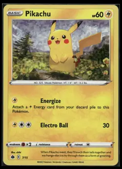 Pikachu 007/015 Holo Promo McDonald's Promos 2022 Pokemon Holo Lightly Played - Image 1