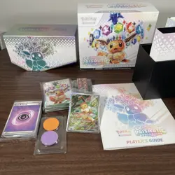 Opened Pokemon Prismatic Evolutions Elite Trainer Box (ETB) NO Packs With Prom - Image 1
