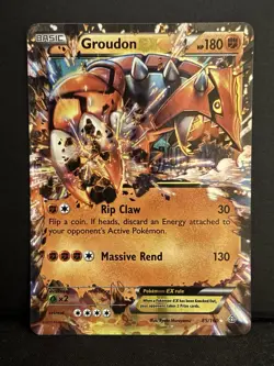 Groudon Ex 85/160 - Pokemon Primal Clash - Light Play - Image 1