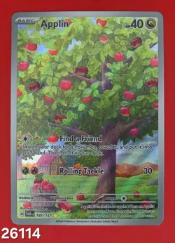 Pokemon: Applin 185 Twilight Masquerade NM/M - Image 1