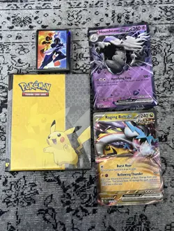 Pokemon LOT. Includes, ULTRA PRO POKEMON PIKACHU BINDER 10 PAGE, 2 Jumbo Card’s - Image 1