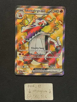 Pokemon Paldea Evolved - Skeledirge Ex - 233/193 - Full Art Rare - M/NM - Image 1