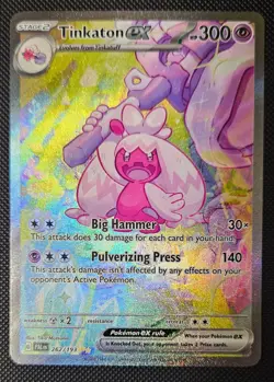 Tinkaton ex 262/193 Special Illustration Rare Paldea Evolved Pokemon NM - Image 1