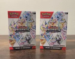 Pokemon Prismatic Evolutions Booster Bundle (Set Of 2) FACTORY SEALED - Image 1