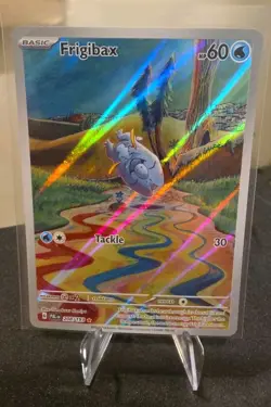 Pokemon TCG Frigibax Full Art Illustration Rare Holo SV02 208/193 EN HP60 - Image 1