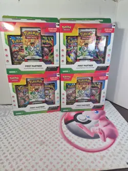 Pokemon TCG Lot of 4 First Partner Illustration Collection Series 1 Promo Boxes - Image 1