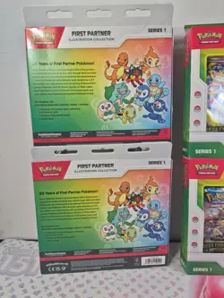 Pokemon TCG Lot of 4 First Partner Illustration Collection Series 1 Promo Boxes - Image 4