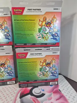 Pokemon TCG Lot of 4 First Partner Illustration Collection Series 1 Promo Boxes - Image 5