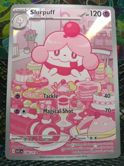 Slurpuff 236/217 Illustration Rare Full Art ME Ascended Heroes Pokemon Card NM/M - Image 1