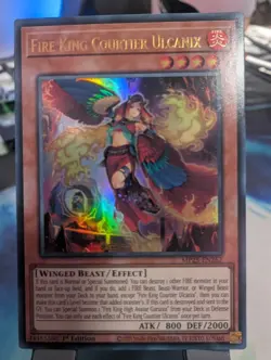 YuGiOh! Fire King Courtier Ulcanix MP25-EN262 1st Ed* Ultra Rare - Image 1