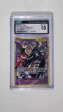 CGC Graded One Piece Japanese 3 Card Lot DON S-Snake Law English Kaido&Linlin - Image 5