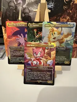 Sonic Secret Lair MtG 4 Card Bundle Foil SLD ( see picture ) - Image 1