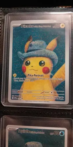 Pikachu Van Gogh PROMO ENG card Pokemon Trading Card FAN art/illustration - Image 2