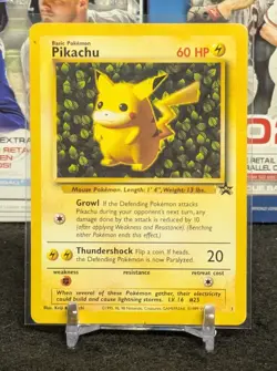 1999 Pokemon TCG WOTC Pikachu League Black Star Promo Card #1 MP - Image 1