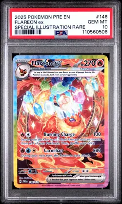 PSA 10 FLAREON ex 146/131 | Prismatic SIR Full Art Pokemon Card - Image 1