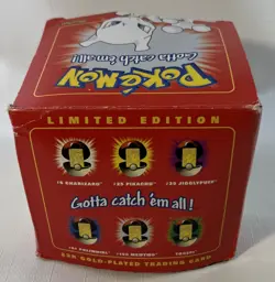 Pokemon 1999 Mewtwo 23K Gold-Plated Trading Card #150 Burger King Red Box SEALED - Image 3