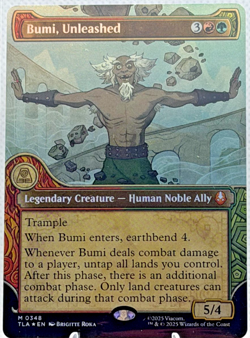 MTG Bumi, Unleashed (Showcase) Foil NM Avatar: The Last Airbender Magic 348 - Image 1