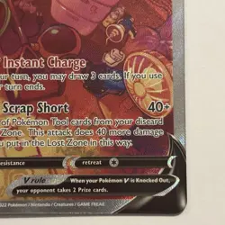 Pokemon TCG Card Rotom V 177/196 Lost Origin Full Art Alternate Art - NM - Image 4
